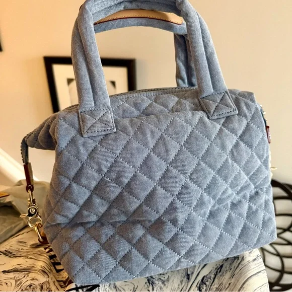 MZ Wallace Small Sutton Deluxe in True Light Denim VVVEUC! 𤩠- Picture 6 of 12